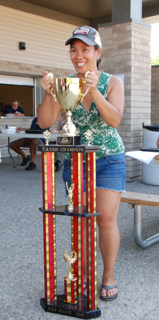 Janice at 2018 Niagara Falls Summer Daze Grand Champion Trophy