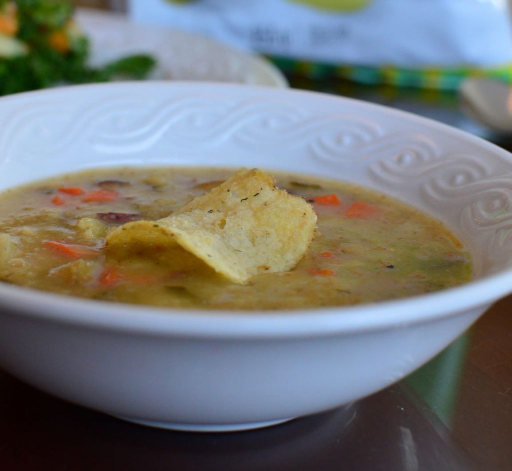Dill Pickle Potato Chip Soup