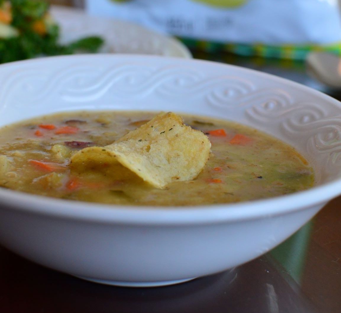 Dill Pickle Potato Chip Soup