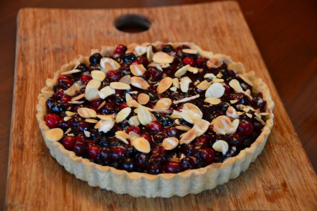 Amaretto Saskatoon Berry Tart