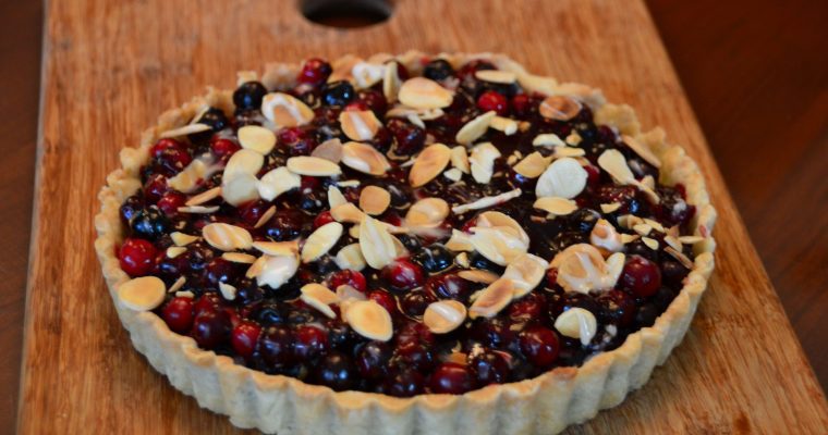 Amaretto Saskatoon Berry Tart