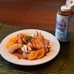 Beer Infused Peach French Toast with Ricotta and Blues Hog Champions Blend BBQ Sauce