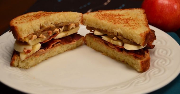 Elevated Elvis PBBB (Peanut Butter, Bacon, Banana) Brioche Sandwich