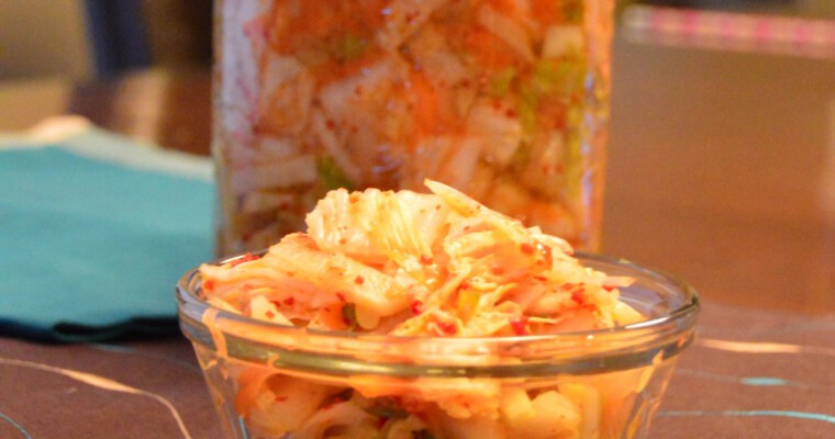 Kimchi (spicy pickled Korean vegetables)