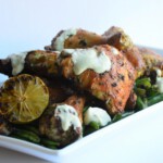 Thai Grilled Chicken with Lime and Avocado Basil Sauce