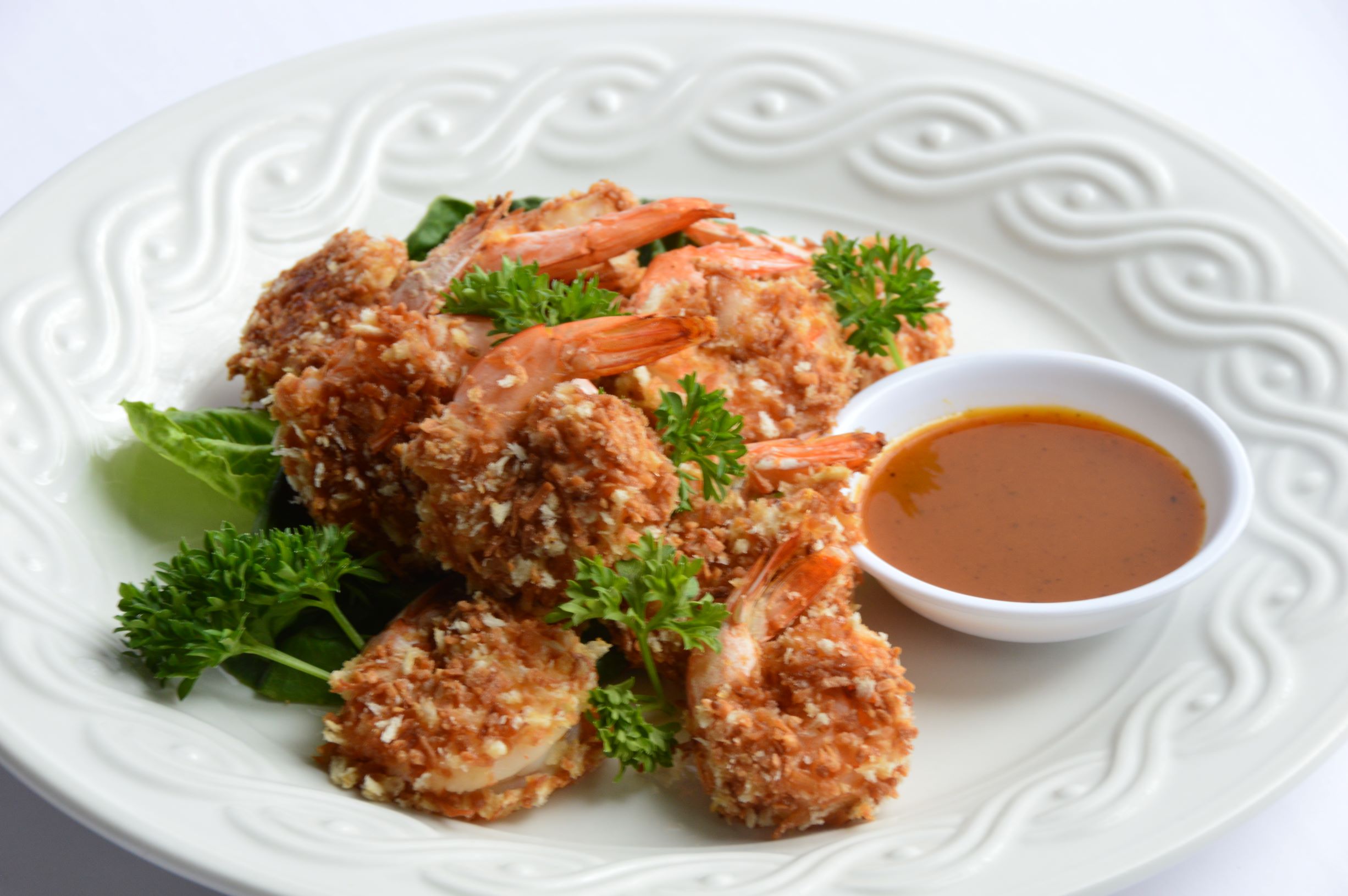 Coconut Shrimp & Sweet Mustard Dipping Sauce