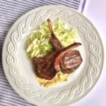 Grilled Lambchops with Garlic Mustard Cream